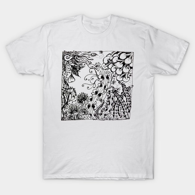 Wild Flower Garden T-Shirt by Unravel_Unwind